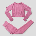 Elastic Seamless Yoga Set for Women - Blue Force Sports