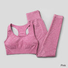 Elastic Seamless Yoga Set for Women - Blue Force Sports