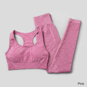 Elastic Seamless Yoga Set for Women - Blue Force Sports