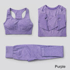 Elastic Seamless Yoga Set for Women - Blue Force Sports