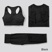 Elastic Seamless Yoga Set for Women - Blue Force Sports
