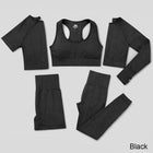 Elastic Seamless Yoga Set for Women - Blue Force Sports