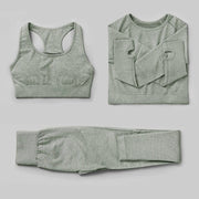 Elastic Seamless Yoga Set for Women - Blue Force Sports