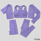 Elastic Seamless Yoga Set for Women - Blue Force Sports