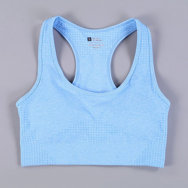 Women's Seamless Workout Top - Blue Force Sports