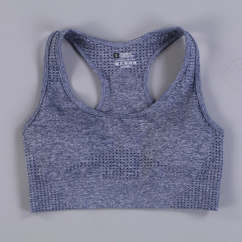 Women's Seamless Workout Top - Blue Force Sports