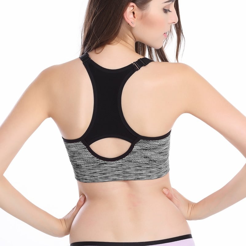 Quick Dry Padded Adjustable Sports Bra - Blue Force Sports