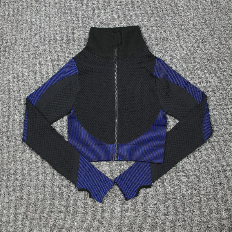 Women's Crop Top And Push Up Leggings - Blue Force Sports