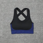Women's Crop Top And Push Up Leggings - Blue Force Sports