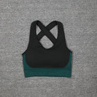 Women's Crop Top And Push Up Leggings - Blue Force Sports