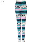 Women's High Waisted Leggings with Christmas Print - Blue Force Sports