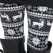 Women's High Waisted Leggings with Christmas Print - Blue Force Sports