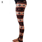 Women's High Waisted Leggings with Christmas Print - Blue Force Sports
