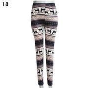 Women's High Waisted Leggings with Christmas Print - Blue Force Sports