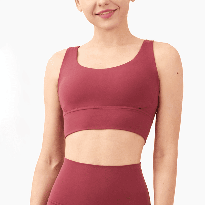 Women's Breathable Nylon Yoga Bra - Blue Force Sports