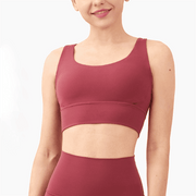 Women's Breathable Nylon Yoga Bra - Blue Force Sports