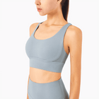Women's Breathable Nylon Yoga Bra - Blue Force Sports