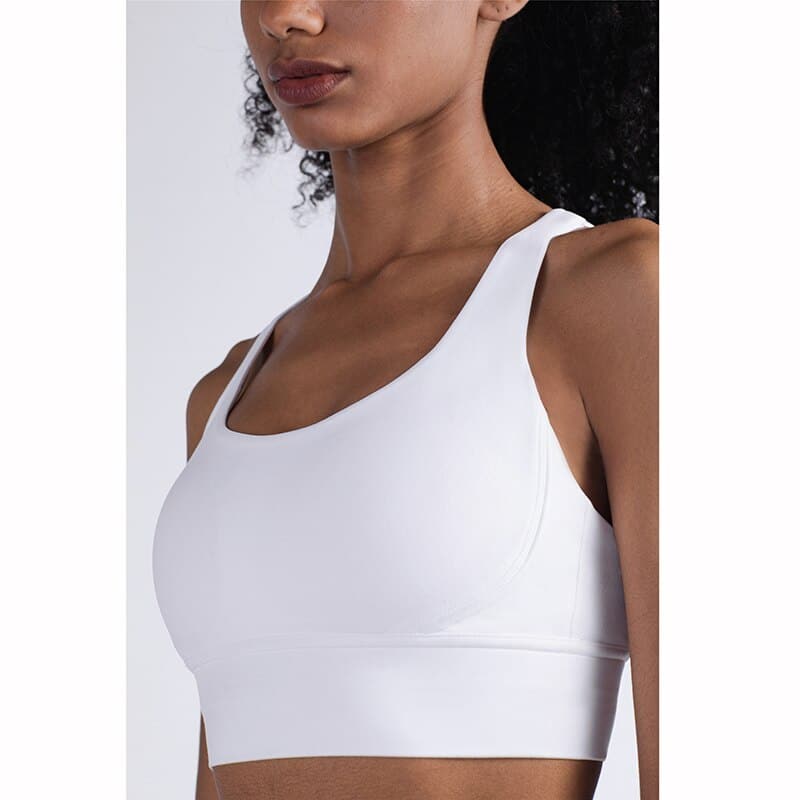 Women's Breathable Nylon Yoga Bra - Blue Force Sports