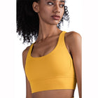Women's Breathable Nylon Yoga Bra - Blue Force Sports