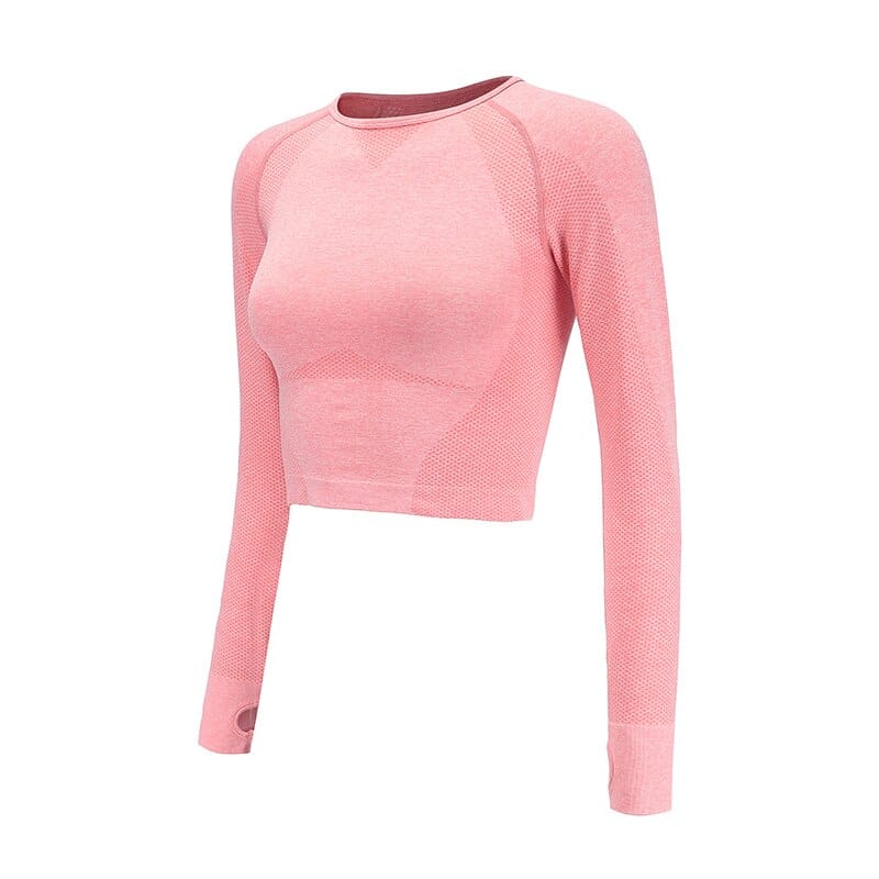 Women's Compression Sports Crop Top - Blue Force Sports