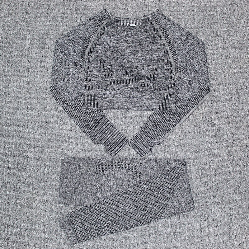 Women's Seamless Fitness Clothing Set - Blue Force Sports