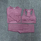 Women's Seamless Fitness Clothing Set - Blue Force Sports