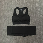 Women's Seamless Fitness Clothing Set - Blue Force Sports
