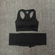 Women's Seamless Fitness Clothing Set - Blue Force Sports