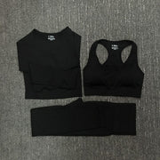 Women's Seamless Fitness Clothing Set - Blue Force Sports