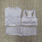 Women's Seamless Fitness Clothing Set - Blue Force Sports