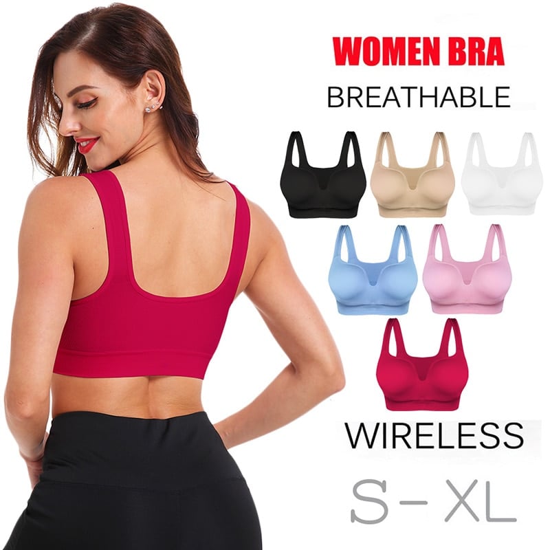 Women's Yoga Wireles Seamless Push Up Bra - Blue Force Sports