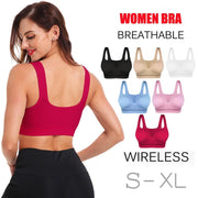 Women's Yoga Wireles Seamless Push Up Bra - Blue Force Sports