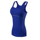 Women's Fitness Sleeveless T-Shirt - Blue Force Sports