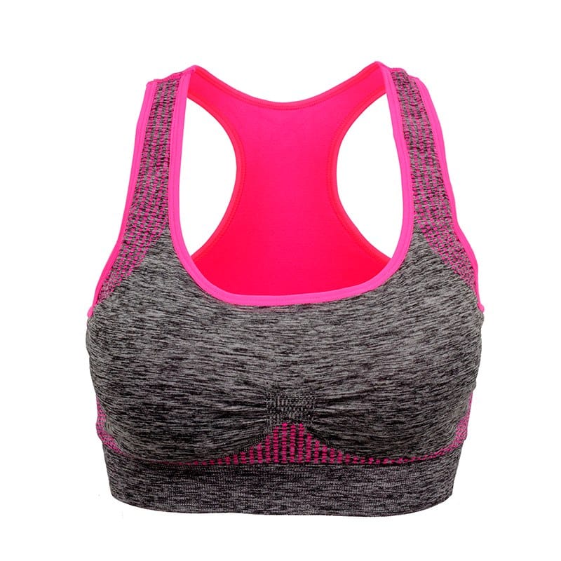 Woman's Padded Push Up Sports Bra - Blue Force Sports