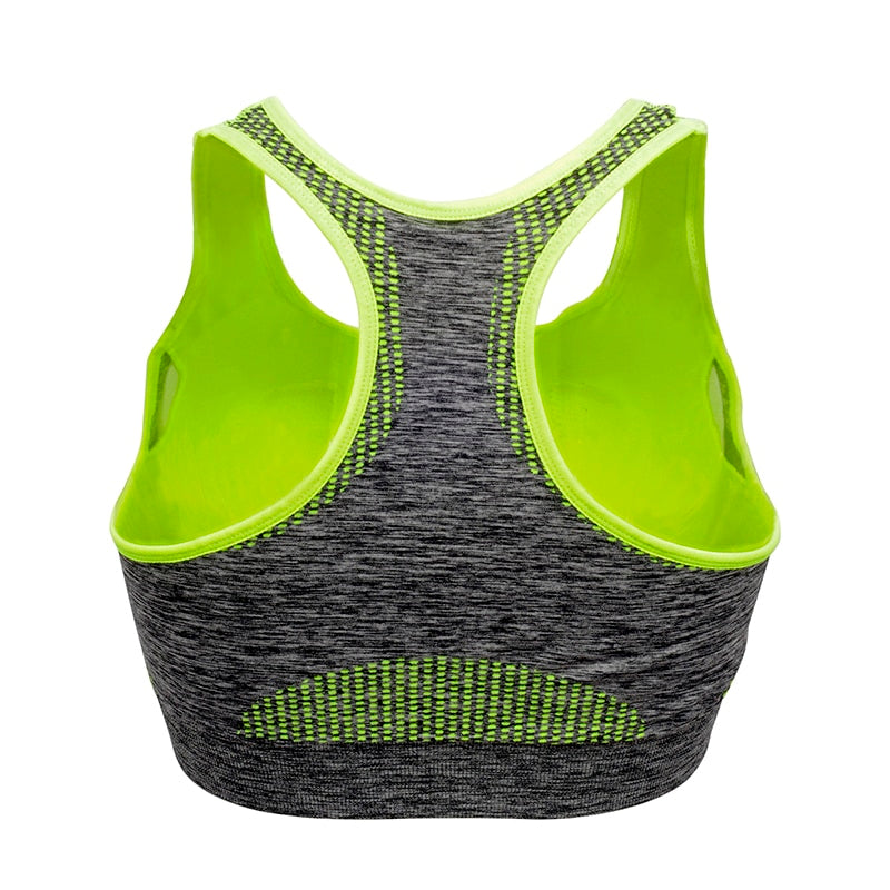 Woman's Padded Push Up Sports Bra - Blue Force Sports