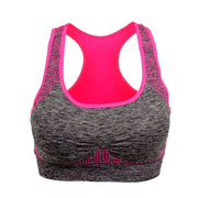 Woman's Padded Push Up Sports Bra - Blue Force Sports