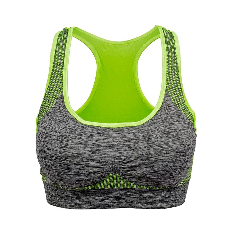 Woman's Padded Push Up Sports Bra - Blue Force Sports