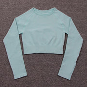 Women's Seamless Ribbed Yoga Set - Blue Force Sports
