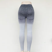 Women's Gradient Color Leggings - Blue Force Sports