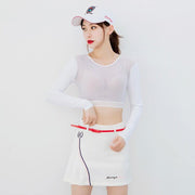 Women's Sports Cropped Long Sleeve - Blue Force Sports