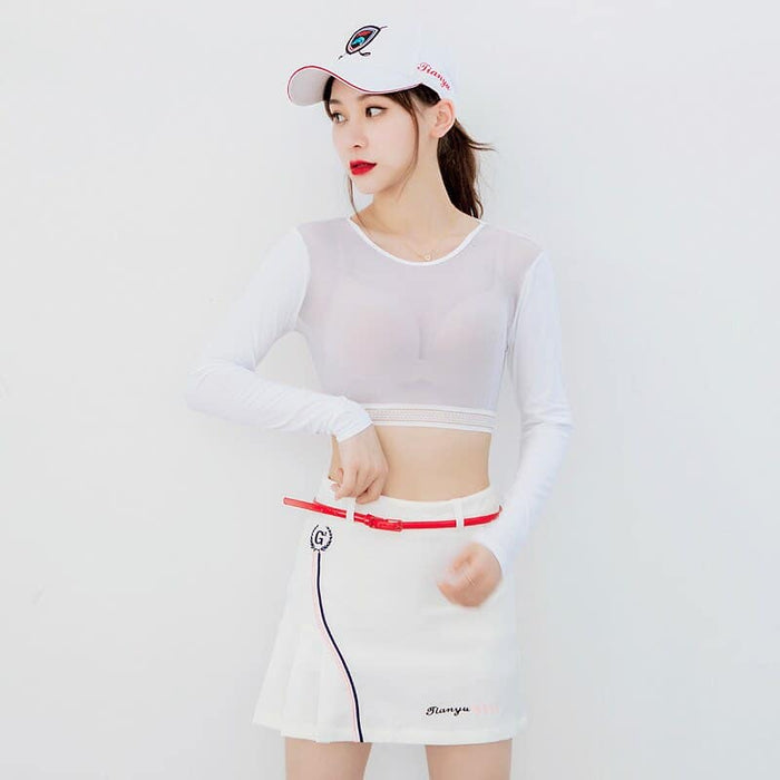 Women's Sports Cropped Long Sleeve - Blue Force Sports