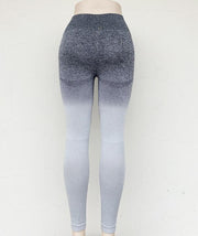 Women's Gradient Color Leggings - Blue Force Sports