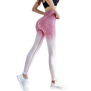 Women's Gradient Color Leggings - Blue Force Sports