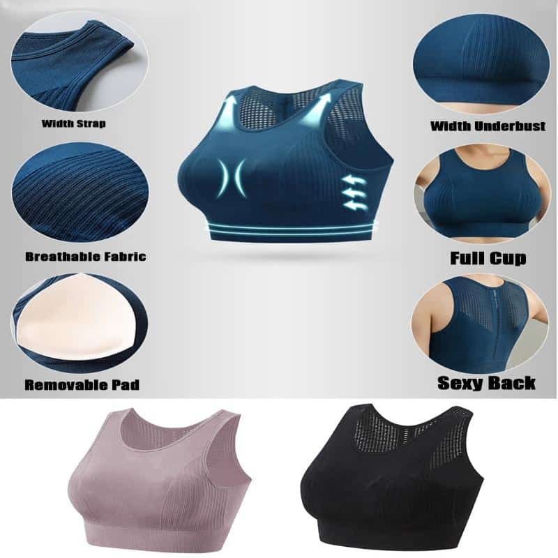 Women's Yoga Push Up Crop Top - Blue Force Sports