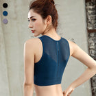 Women's Yoga Push Up Crop Top - Blue Force Sports