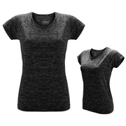 Women Yoga Short Sleeved Tops - Blue Force Sports