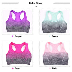 Gradient Printed High Stretch Fitness Women's Bra - Blue Force Sports