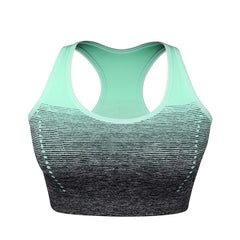 Gradient Printed High Stretch Fitness Women's Bra - Blue Force Sports