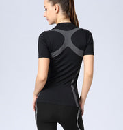 Women's Quick Dry Nylon T-Shirt - Blue Force Sports