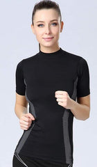Women's Quick Dry Nylon T-Shirt - Blue Force Sports